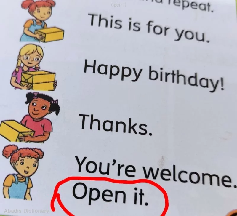 open it